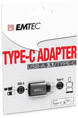 Adapter, USB 3.1 - USB-C átalakító, EMTEC "T600"