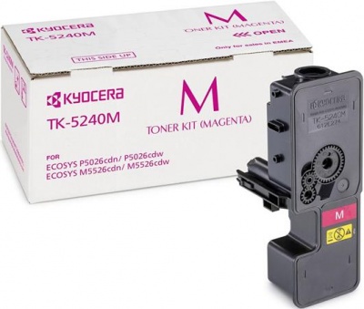 TK5240 Lézertoner M5526CDN, 5526CDW, P5026CDN, 5026CDW nyomtatókhoz, KYOCERA, magenta, 3k