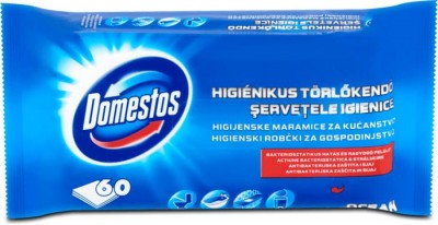 DOMESTOS Nedves törlőkendő 60db-os, Ocean